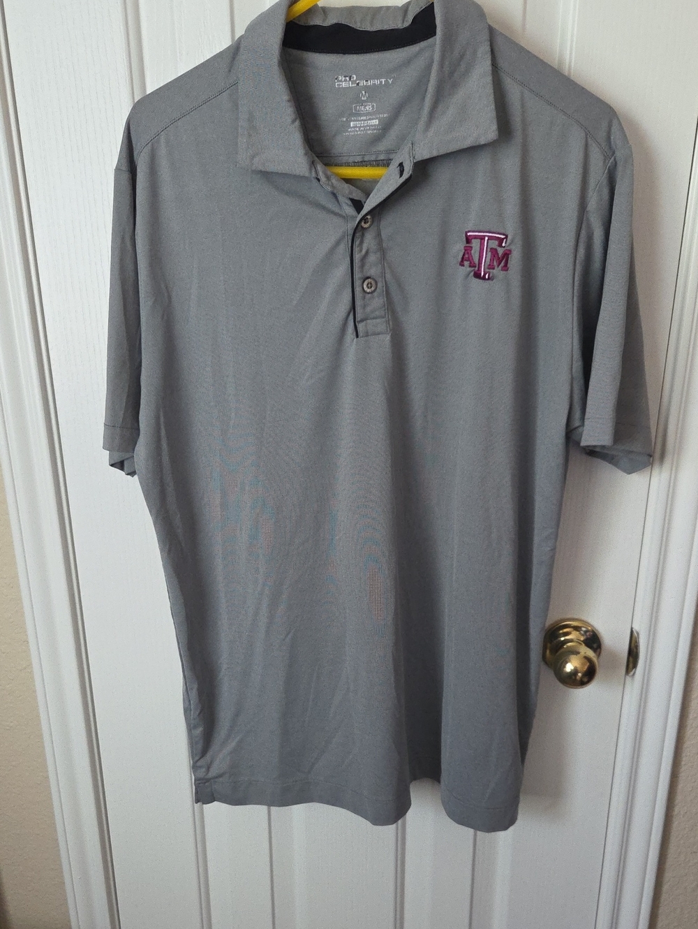 Texas A&M Men's Gray Performance Polo